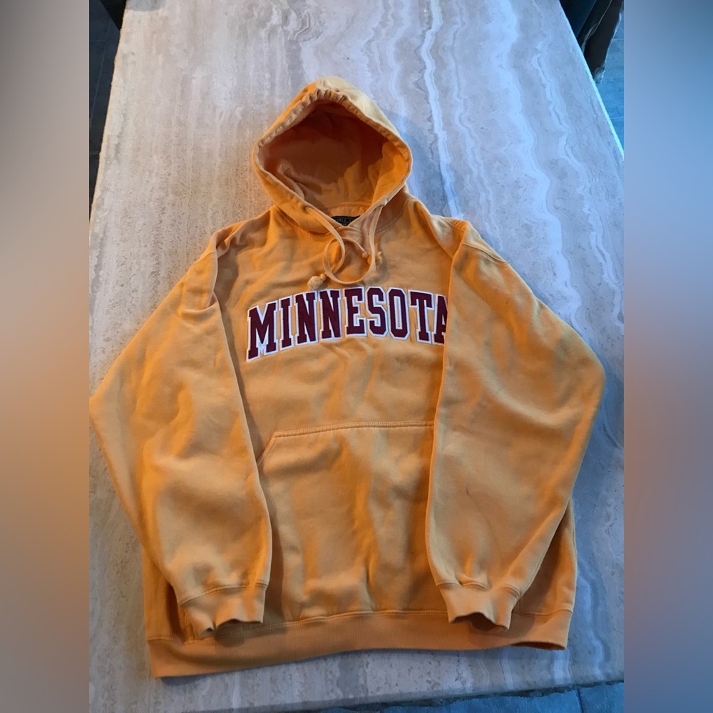 GEAR FOR SPORTS MINNESOTA HOODED YELLOW SWEATSHIRT